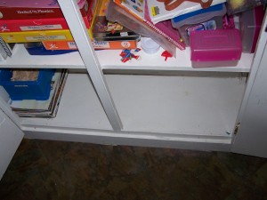 No, I didn't just shove everything to the top shelf.