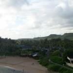 Looking right off our balcony. 6:30am and the sun was new in the sky.